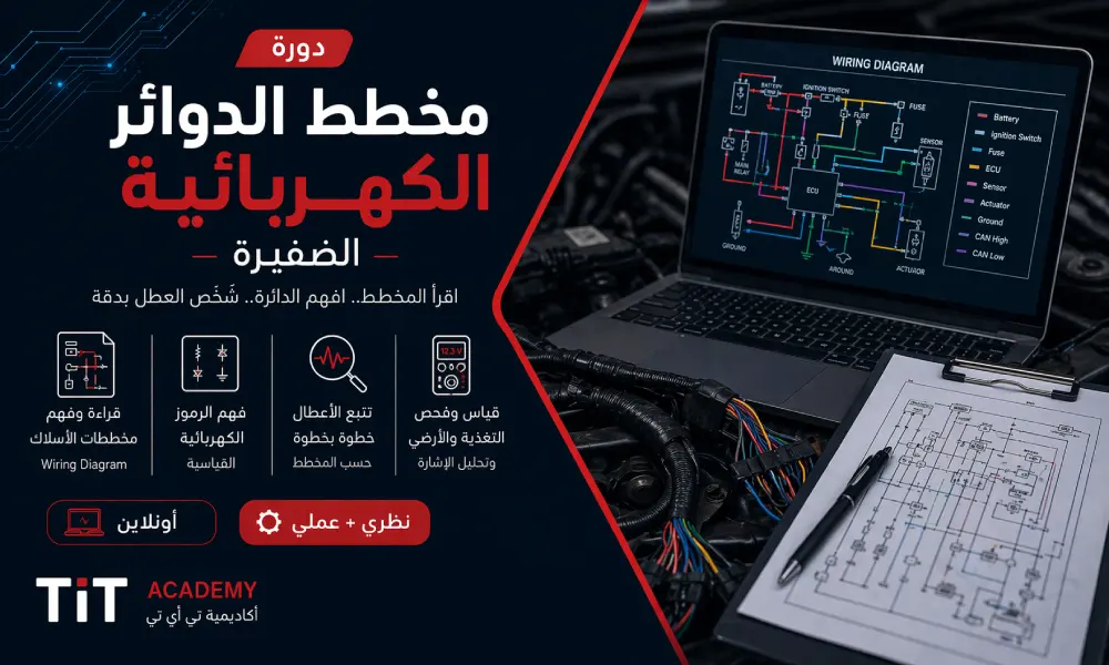 دورة تعليم قراءة مخطط الدوائر الكهربائية للسيارات - الضفيرة