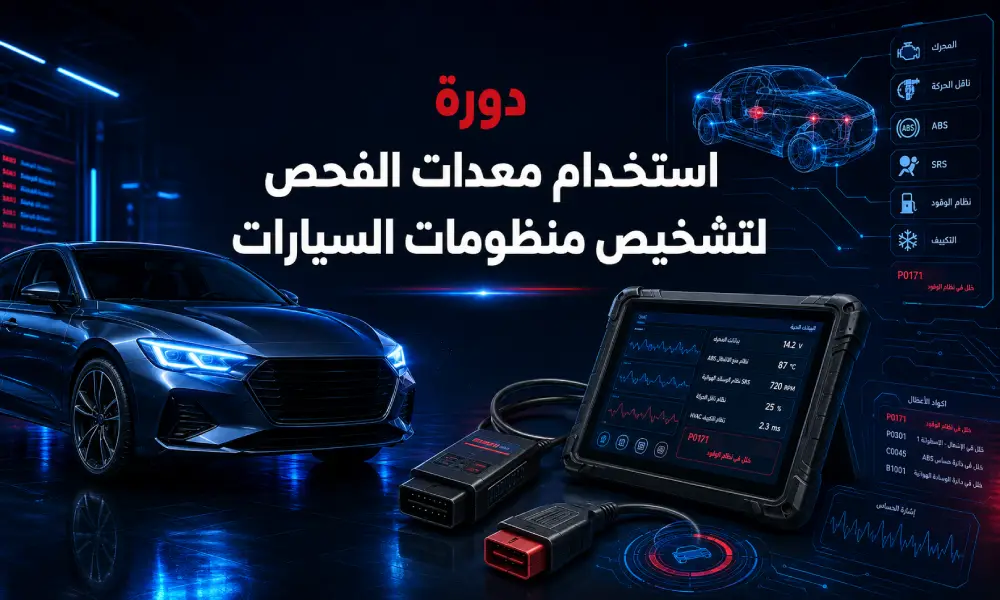 دورة استخدام معدات الفحص لتشخيص منظومات السيارات