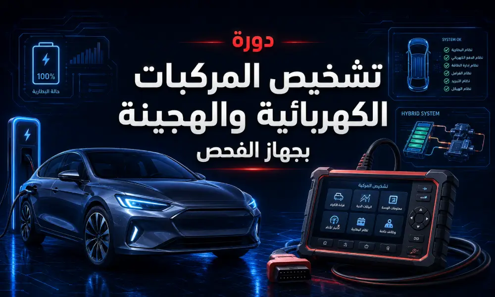 دورة تشخيص المركبات الكهربائية والهجينة بجهاز الفحص