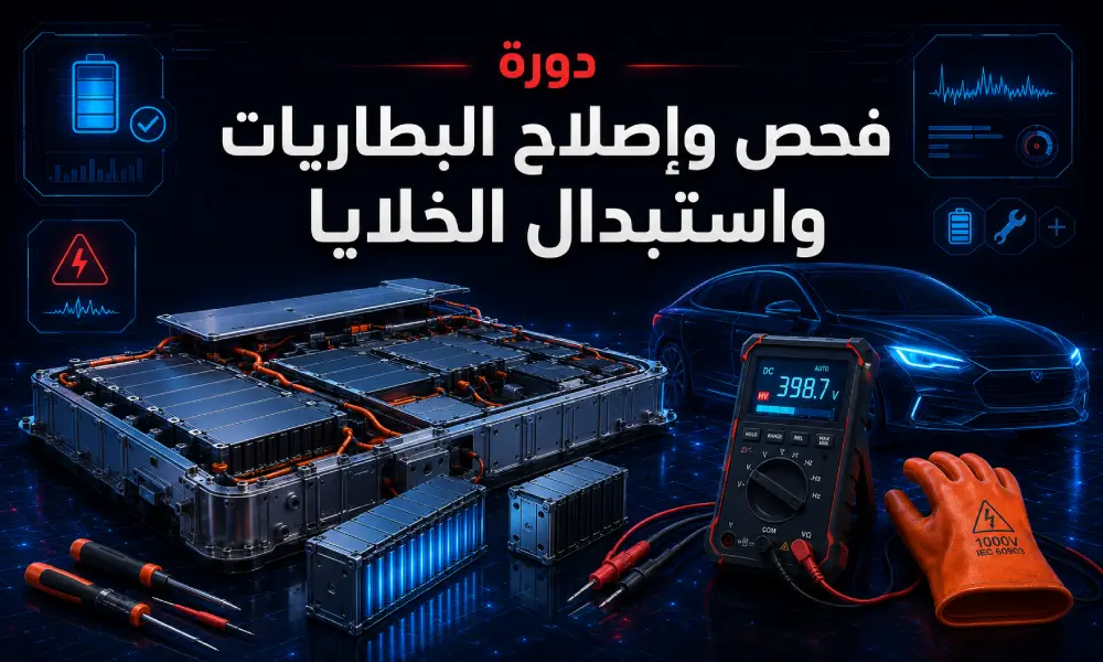دورة فحص وإصلاح البطاريات واستبدال الخلايا،