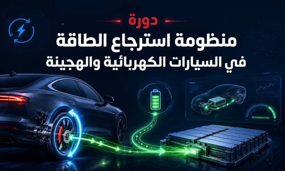 دورة منظومة استرجاع الطاقة في السيارات الكهربائية والهجينة | Regenerative Braking